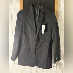 NWT Women CALVIN KLEIN Black Suit Jacket 2 Button Lined Blazer 20